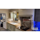Display Kitchen Comprising 4 Drawer Base Unit & 2 Drawer Wall Mounted Units.