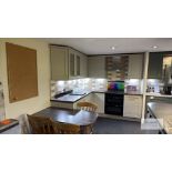 L shaped Display Kitchen with Range of Base & Wall Units.