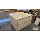 Island with quartz top