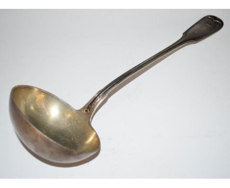 M Stumpf &amp; Sohn German silver soup ladle, with 800 grade silver marks, length 35cm, weight 225g