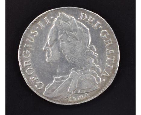 George II 1745 half crown LIMA