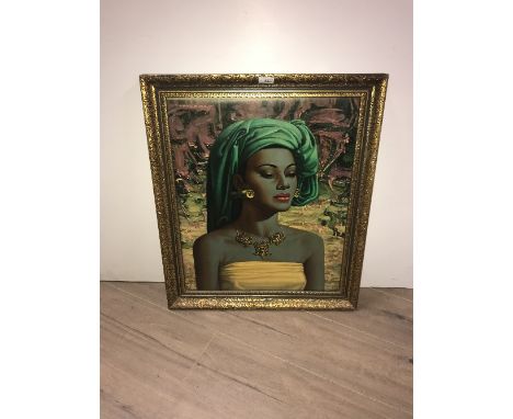 VINTAGE PRINT BY TRETCHIKOFF BALINESE GIRL