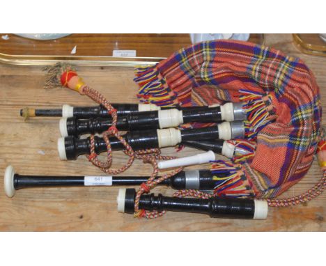 SET OF CHILD SIZE BAGPIPES     