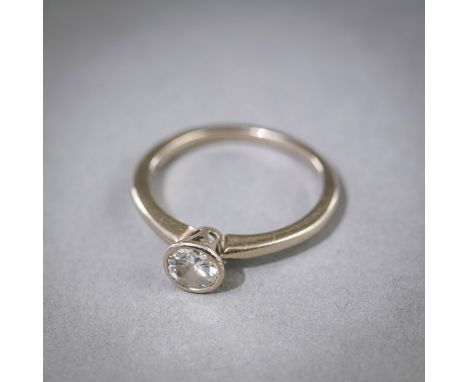 Diamant-RingRM 60750 Weißgold-Schiene, Diamant ca. 0,7 ct./ca. M/si.