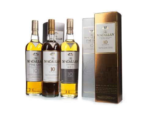 MACALLAN 10 YEARS OLD Single Malt Scotch Whisky Matured exclusively in sherry casks. 70cl, 40% volume, in carton. MACALLAN FI