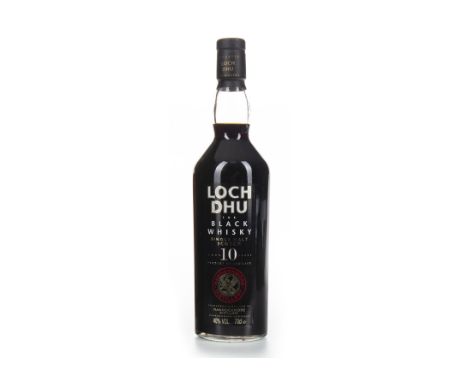 LOCH DHU 'THE BLACK WHISKY' AGED 10 YEARS Single Malt Scotch Whisky. 70cl, 40% volume