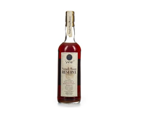 SAMPLE ROOM RESERVE 106 Blended Scotch Whisky&nbsp;'106' refers to a strength of 106° proof. Full sized bottle, 60.57% volume