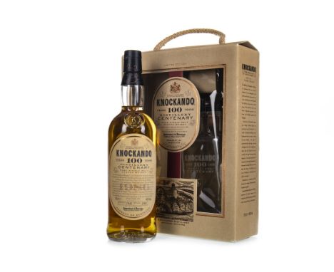 KNOCKANDO 1986 CENTENARY Single Malt Scotch Whisky Bottled in 1998 to celebrate the the 100th anniversary of production at th