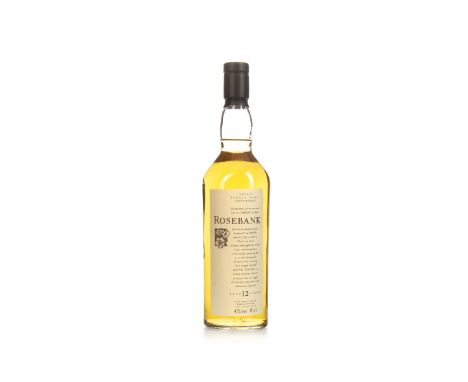 ROSEBANK AGED 12 YEARS FLORA &amp; FAUNA Single Malt Scotch Whisky 70cl, 43% volume.