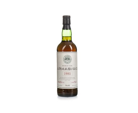 AMAGNAC 1981 SMWS CASK NO. 2 Armagnac, France. Bottled for the shareholders of the Scotch Malt Whisky Society in May 1998. 70