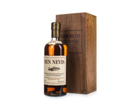 BEN NEVIS 1972 21 YEARS OLD Single Malt Scotch Whisky Hogshead filled February 1972, bottled August 1993. Bottle no. 211 of 2