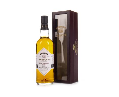 KNOCKDHU 1974 SCOTT'S SELECTION Single Malt Scotch Whisky Bottled 1996. 70cl, 63.6% volume, in box.