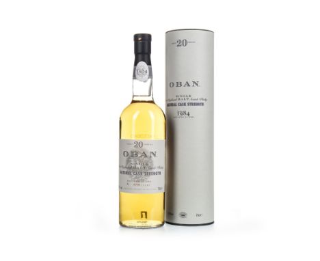 OBAN 1984 20 YEARS OLD Single Malt Scotch Whisky Bottled 2004, bottle no. 720 of 1260. 70cl, 57.9% volume, in tube.