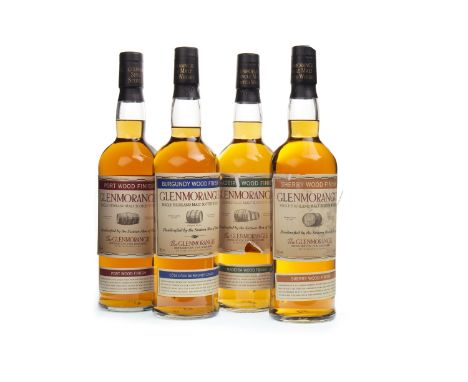 GLENMORANGIE SHERRY WOOD Single Malt Scotch Whisky 70cl, 43% volume, in tube. GLENMORANGIE BURGANDY WOOD Single Malt Scotch W