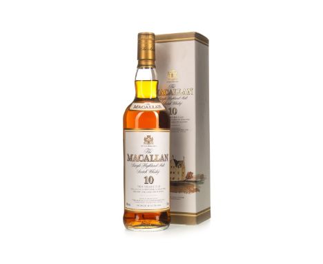 MACALLAN 10 YEARS OLD Single Malt Scotch Whisky Matured in sherry wood. 700ml, 40% volume, in carton.