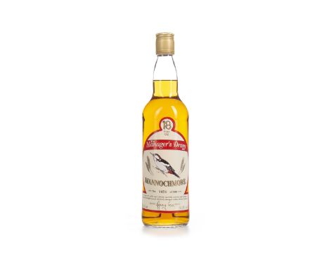 MANNOCHMORE MANAGERS DRAM AGED 18 YEARS Single Malt Scotch Whisky Refill sherry cask matured, bottle no. 426 of 1800, signed 