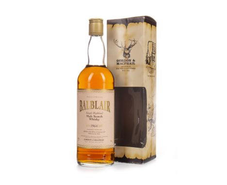 BALBLAIR 1964 G&amp;M Single Malt Scotch Whisky 70cl, 40% volume, in carton.