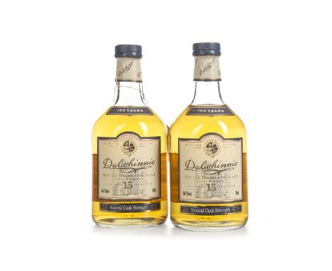 DALWHINNIE 15 YEARS OLD CASK STRENGTH CENTENARY (2) Single Malt Scotch Whisky 70cl, 56.1% volume. Two bottles.