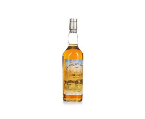 DAILUAINE MANAGERS DRAM AGED 17 YEARS Single Malt Scotch Whisky Sherry matured, bottle no. 49, signed 20 November 2000. 70cl,