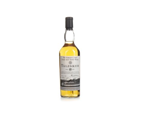 TALISKER THE MANAGERS DRAM AGED 17 YEARS Single Malt Scotch Whisky Bottled 2011, bottle no. 1131. 70cl, 55.2% volume.
