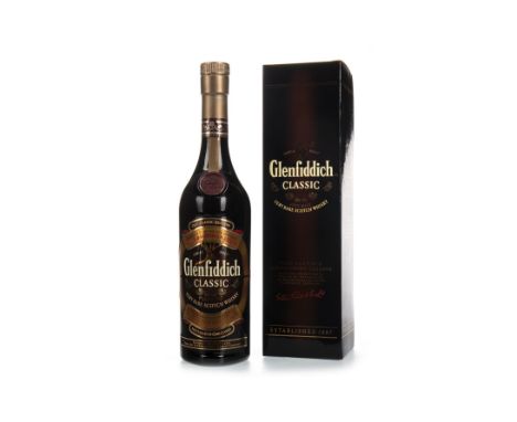 GLENFIDDICH CLASSIC Single Malt Scotch Whisky 700ml, 43% volume, in carton.