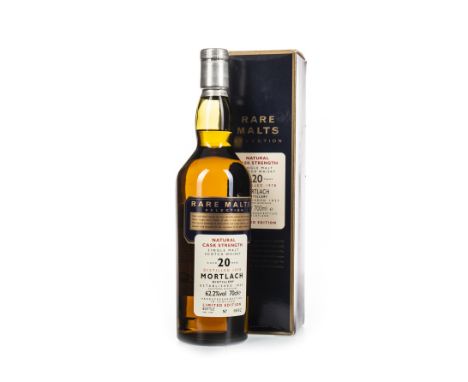 MORTLACH 1978 RARE MALTS AGED 20 YEARS - BOTTLE NO. 2 Single Malt Scotch Whisky Bottled May 1998, bottle no. 2. 70cl, 62.2% v