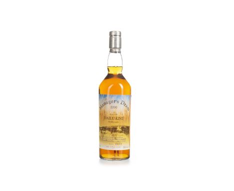DAILUAINE MANAGERS DRAM AGED 17 YEARS Single Malt Scotch Whisky Sherry matured, bottle no. 3, signed 20 November 2000. 70cl, 