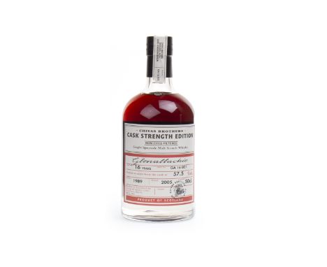 GLENALLACHIE 1989 CHIVAS BROTHERS CASK STRENGTH EDITION AGED 16 YEARS Single Malt Scotch Whisky Matured in sherry butts, batc