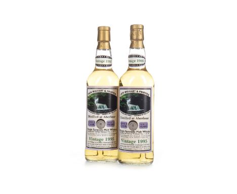 ABERLOUR 1991 SINGLE CASK AGED 11 YEARS (2) Single Malt Scotch Whisky Distilled 29 May 1995, bottled 21 August 2006 for David