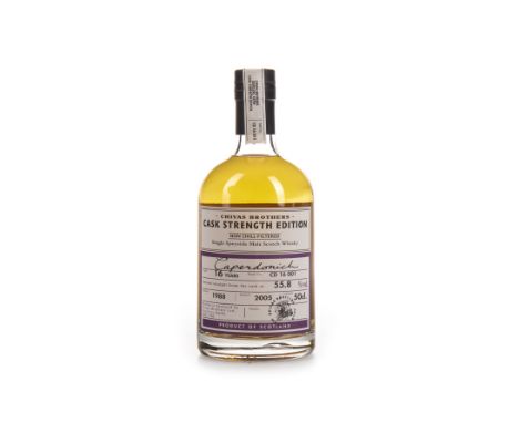 CAPERDONICH 1988 CHIVAS BROTHERS CASK STRENGTH EDITION AGED 16 YEARS Single Malt Scotch Whisky Matured in American oak barrel