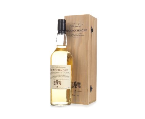 MANNOCHMORE AGED 12 YEARS FLORA &amp; FAUNA Single Malt Scotch Whisky 70cl, 43% volume, in wooden box.