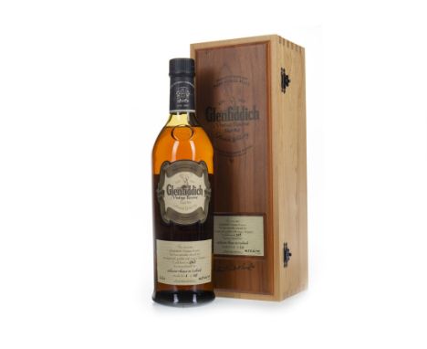 GLENFIDDICH 1963 VINTAGE RESERVE - BOTTLE NO. 1 Single Malt Scotch Whisky Matured in cask no. 12730, bottled 15 October 2001,