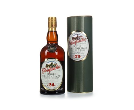 GLENFARCLAS 21 YEARS OLD Single Malt Scotch Whisky 700ml, 43% volume, in tube.
