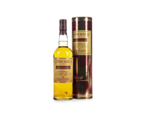 GLENMORANGIE THREE WOOD AGED 12 YEARS Single Malt Scotch Whisky 70cl, 40% volume, in tube.