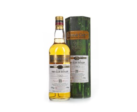 PORT ELLEN 1983 OLD MALT CASK AGED 23 YEARS Single Malt Scotch Whisky Distilled March 1983, matured in refill butt DL ref. 30