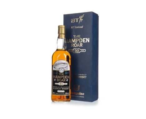 HAMPDEN ROAR 30 YEARS OLD Single Malt Scotch Whisky Bottle no. 35 of 50. 70cl, 55% volume, in box.