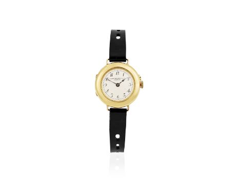 Patek Philippe. A lady's 18K gold manual wind wristwatchDate: Circa 1930Movement: Jewelled manual wind, No.267581Dial: White,