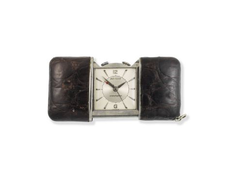 Movado. A stainless steel manual wind purse watch with alarmDate: Circa 1960Movement: Jewelled manual windDial: Silvered, app