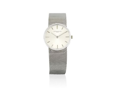 Vacheron &amp; Constantin. A lady's 18K white gold manual wind bracelet watchReference: 6924Date: Circa 1970Movement: 17-jewe