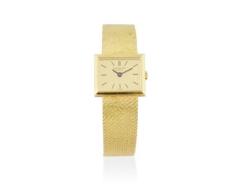 Patek Philippe. A lady's 18K gold manual wind bracelet watchReference: 3362Date: Circa 1970Movement: 20-jewel manual wind, ad