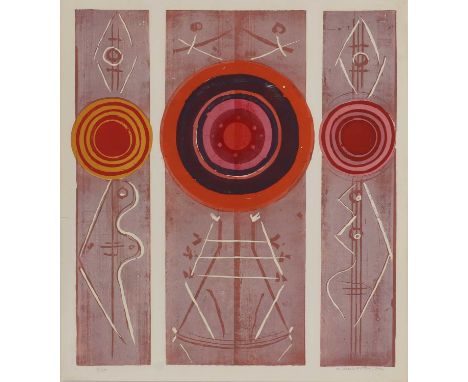 ▴ Michael Rothenstein RA (1908-1993)'Round Round Round'woodcut in colours, signed 'Michael Rothenstein' in pencil l.r., numbe