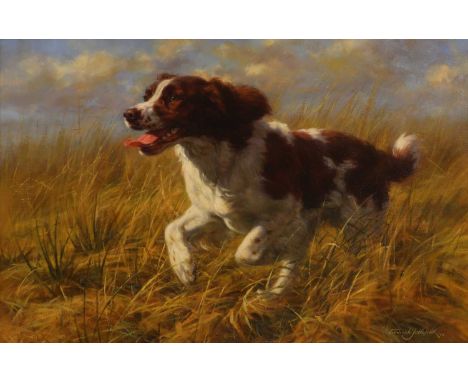 ▴ Frederick J Haycock (b.1948)Spanielsigned and dated 'Frederick J. Haycock 94' l.r., oil on canvas51 x 76cmCondition ReportO