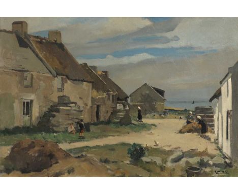 ▴ Raymond Wintz (French, 1884-1956)'Maisons Bretagne a Bigouden'signed 'R Wintz' l.r., oil on canvas55 x 81cmCondition Report