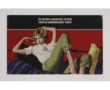 ▴ The Connor Brothers (b.1968)'I'd Rather a Beautiful Fiction Than an Unremarkable Truth'giclée print in colours with silkscr
