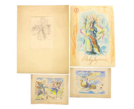 ▴ Phyllis Bray (1911-1991)A collection of drawings, prints and sketches, some with artist's studio stamp, mixed media (qty.)C
