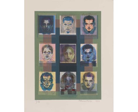 ▴ Sir Eduardo Paolozzi RA (1924-2005)'Plate VI Miss Helen Willis Harmonic Analysis'screenprint in colours, signed and dated '