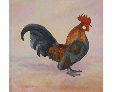 Henry Skipp (contemporary)A colourful roostersigned and dated 'Henry Skipp 2001' l.l., oil on canvas81 × 81cmCondition Report