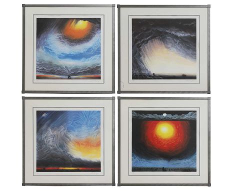 ▴ Mackenzie Thorpe (b.1956)'Love, Life, Death &amp; Hope'a set of four giclée prints in colour, each signed in pencil l.r., a