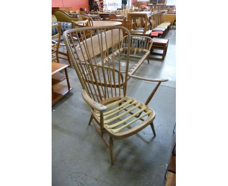 An Ercol Blonde beech 478 model armchair 