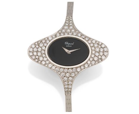 CHOPARDSchmuckuhr- Armbanduhr. Herkunft: Schweiz, Genf. Datierung: 1975. Werk: Handaufzug, Cal. ETA 2442. Gehäuse/Armband: 75